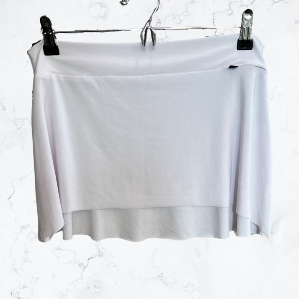Jule Dancewear White High Low Skirt Size L